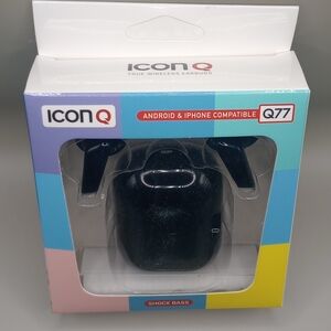 Icon Q Q77 True Wireless Earbuds - Black